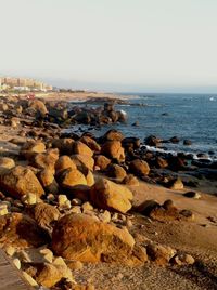 Rocks on beach