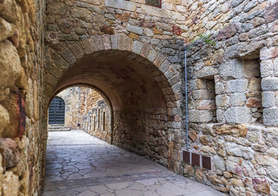 Archway of old building