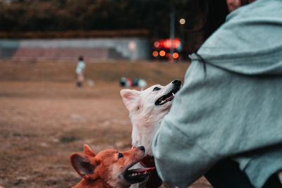 Man with dog