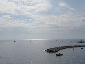 Scenic view of sea against sky