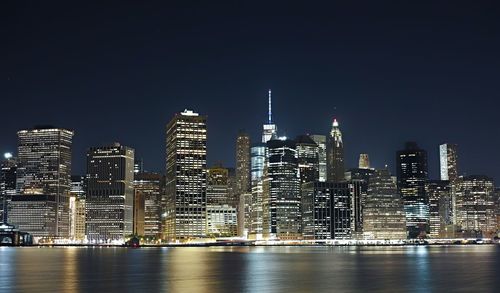 City skyline at night