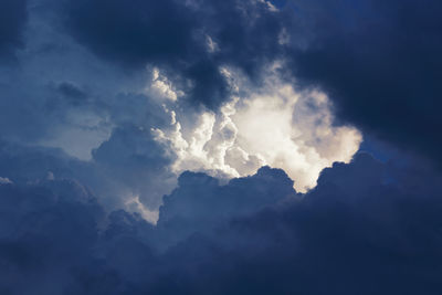 Low angle view of clouds in sky