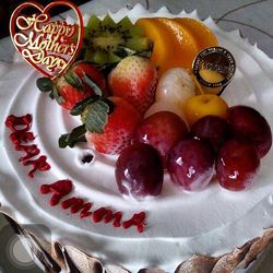 Close-up of served food in plate