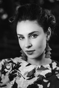 Close-up portrait of young woman