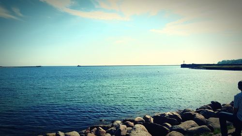 Scenic view of sea against sky