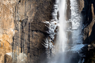 Close-up of waterfall