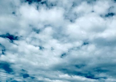 Low angle view of clouds in sky