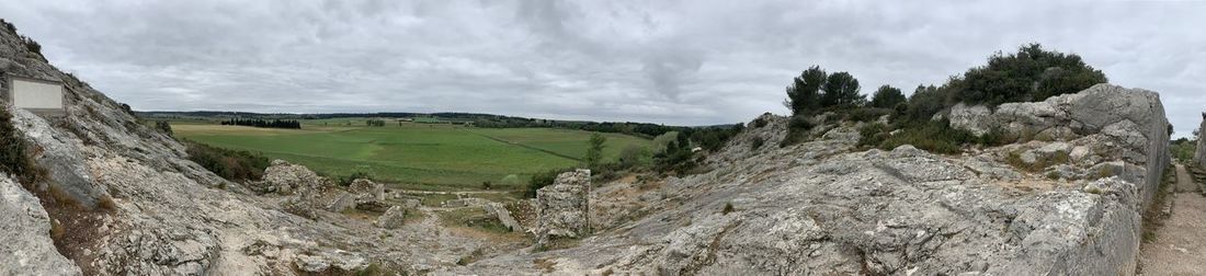 Panoramic view of landscape against sky