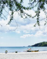 Scenic view of sea against sky