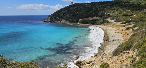 Scenic view of sea against sky