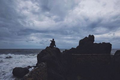 Scenic view of sea against sky