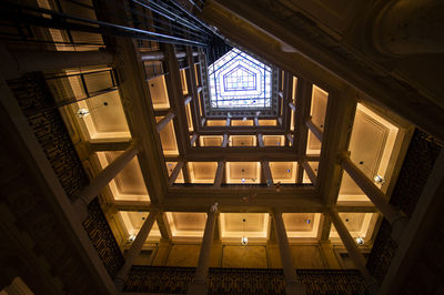 Low angle view of staircase in building