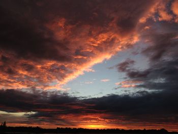 Low angle view of cloudy sky