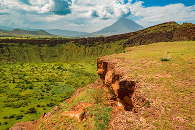 Scenic view of landscape against sky