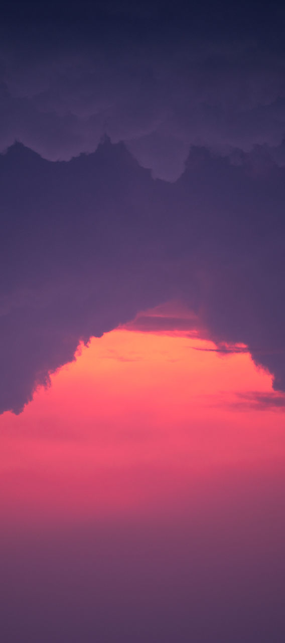 SCENIC VIEW OF DRAMATIC SKY OVER SILHOUETTE LANDSCAPE