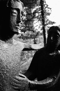 Close-up of statue against blurred background