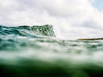 Scenic view of a breaking wave