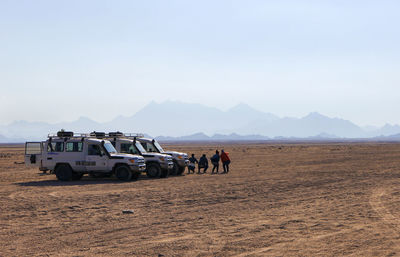 People on mountain landscape