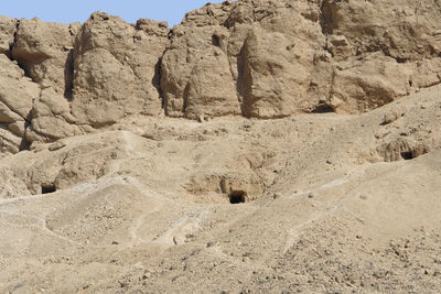 Rock formations in desert