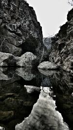 Scenic view of rocky mountains