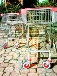Bicycle parked on footpath