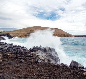 Scenic view of sea against sky