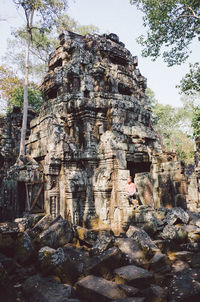 Low angle view of a temple