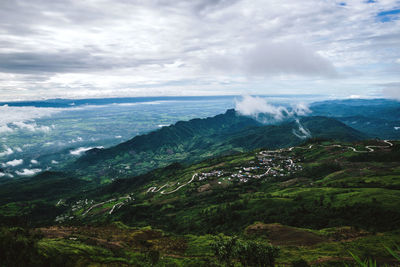 Scenic view of landscape against sky