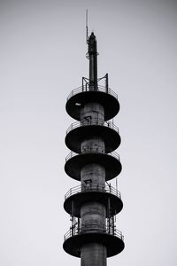 Low angle view of lighthouse against sky