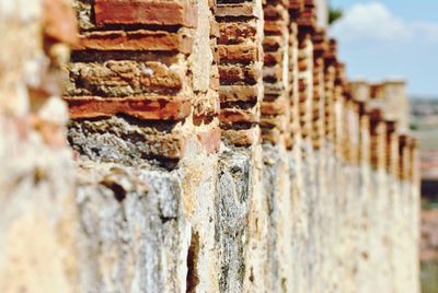 Close-up of weathered wall