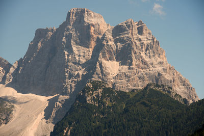 Scenic view of mountain range against sky