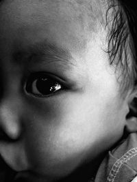 Close-up portrait of cute boy