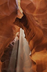 Low angle view of rock formation