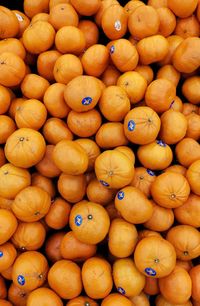 Full frame shot of oranges