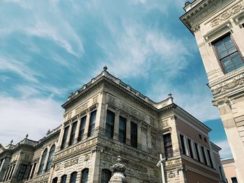 Low angle view of historical building against sky