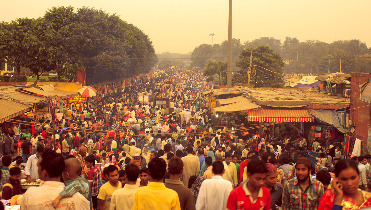 Crowd in india