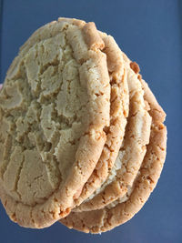 Close-up of ice cream over white background