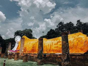 Panoramic view of sculpture against sky