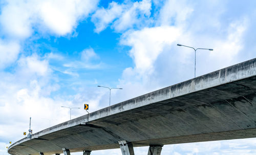 Low angle view of bridge against sky