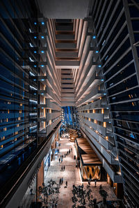 High angle view of ceiling in building