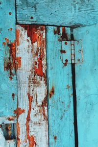 Full frame shot of old wooden door