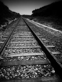 Railway tracks against sky