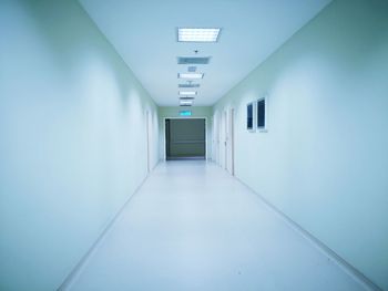 Empty corridor of building