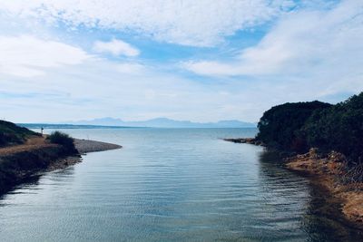 Scenic view of sea against sky