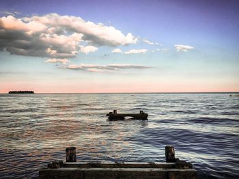 Scenic view of sea against sky