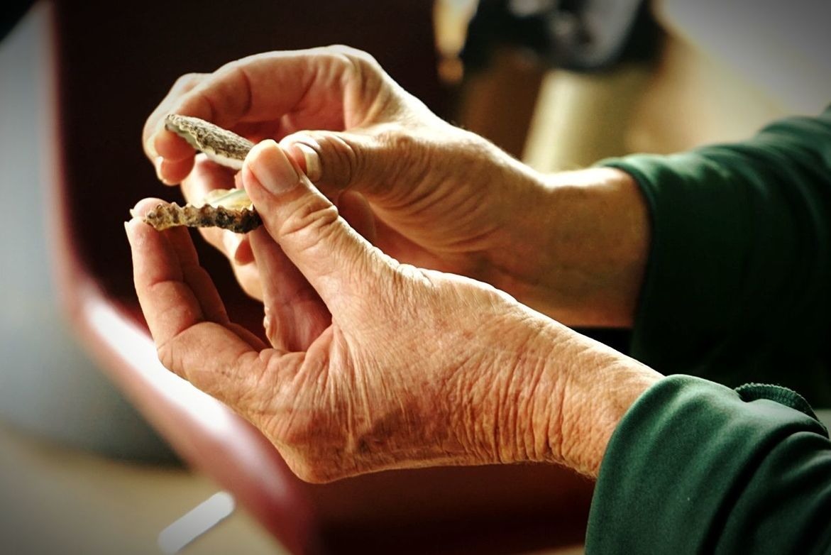 CLOSE-UP OF MAN HOLDING HAND