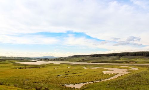 Scenic view of landscape against sky