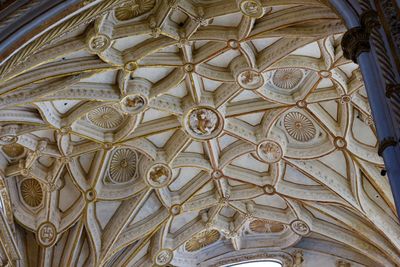 Full frame shot of ornate ceiling