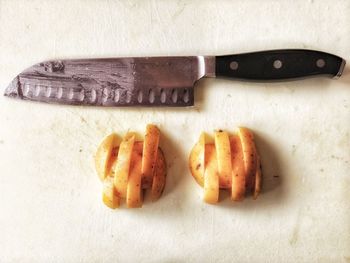 Close-up of bread on table