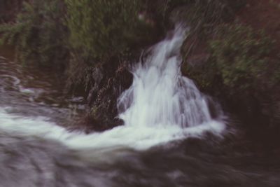 Close-up of waterfall